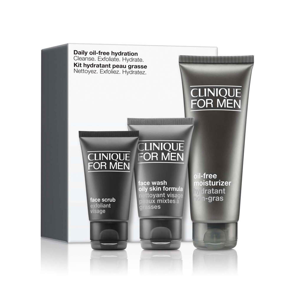 Clinique For Men Skincare Essentials Gift Set For Oily Skin Types